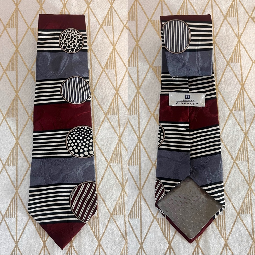 Givenchy Monsieur Vintage 100% Silk Tie